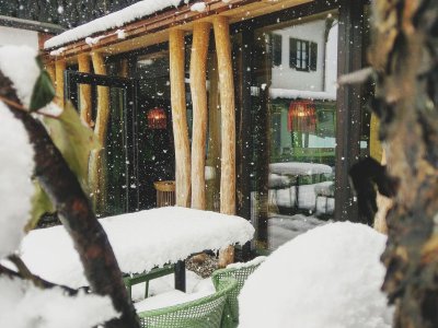 April-Schnee in Oberstdorf