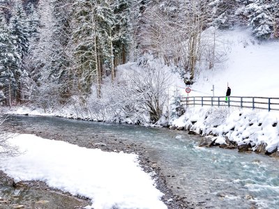Winterwandern entlang der Breitach