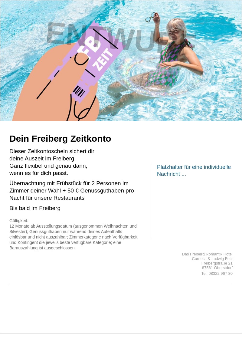 Gutschein-Vorschau Freiberg Zeitkonto