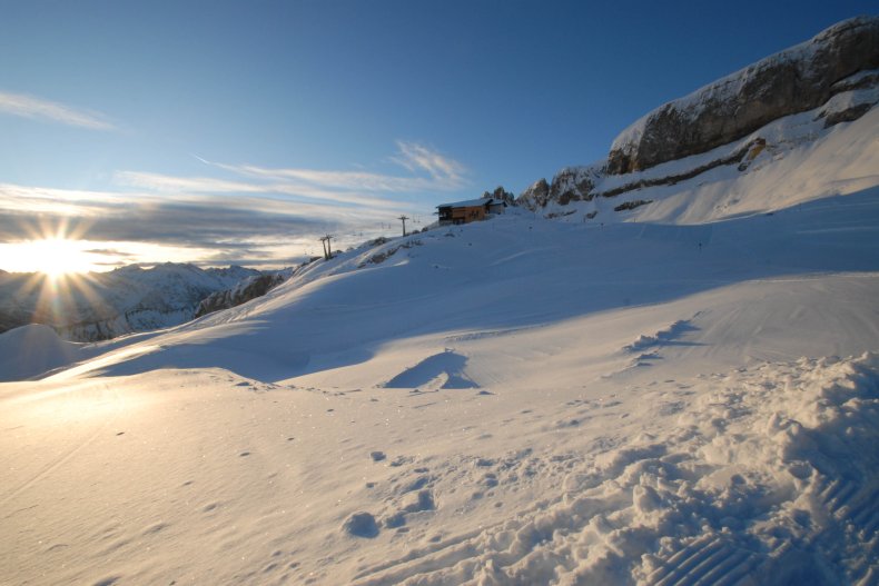 Aussicht auf die Hahnenköpfle-Bergstation
