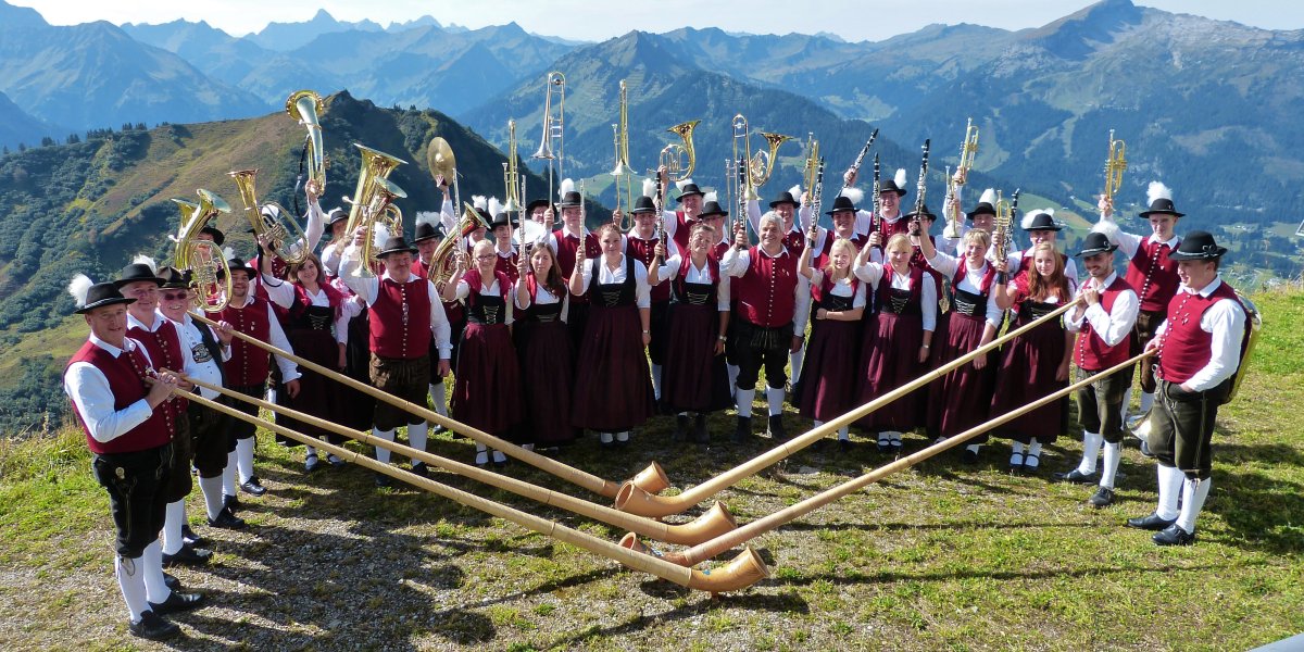 Musikkapelle Engetried auf der Kanzelwand