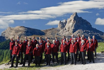 Der Montanara Chor in seiner Heimat, den Dolomiten