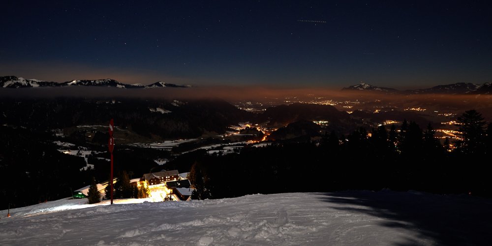 Ausblick vom Söllereck bei Nacht