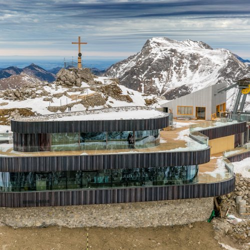 Nebelhorn Gipfel aus der Luft