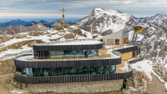 Nebelhorn Gipfel aus der Luft