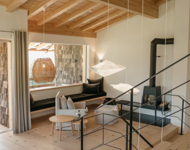 Wohnbereich in der Wohnung Halali