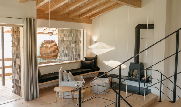 Wohnbereich in der Wohnung Halali