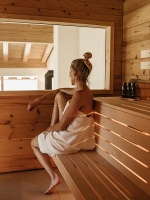 In der Sauna