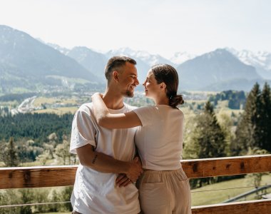 Auf dem Balkon