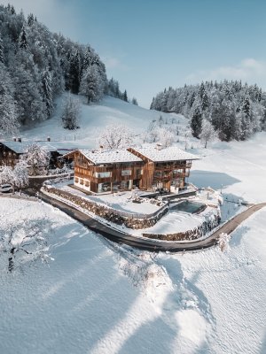 Drohnenaufnahme Winter