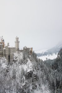 Verschneites Märchenschloss