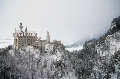 Verschneites Märchenschloss