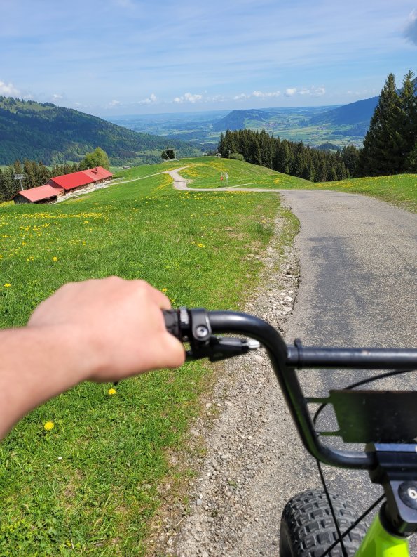 Roller Blick Richtung Kempten klein