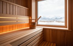 Private Sauna mit Bergblick