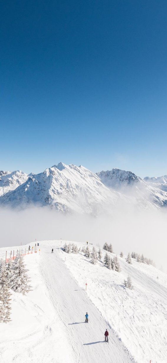 Blick auf die Pisten