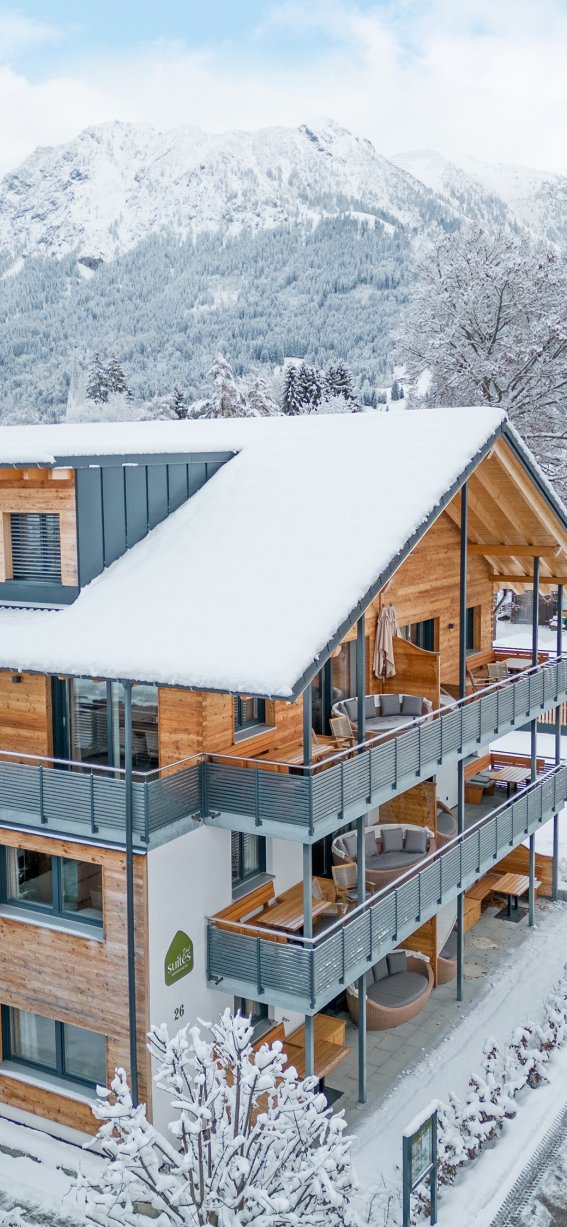 Winter in Oberstdorf - Hausaufnahme Dorf Suites