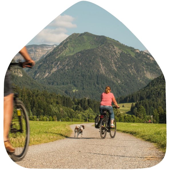Fahrradfahren mit Hund