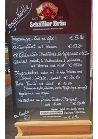 Auszug aus der Tageskarte