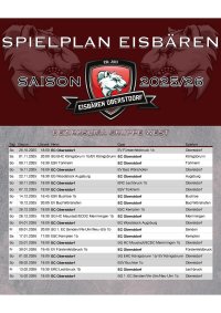 Spielplan Eisbären 2025/26