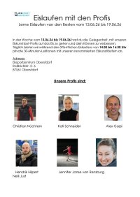 Eislaufen mit den Profis - Ausschreibung Sommer 26 Benji PDF