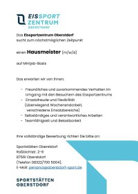 Hausmeister - Freie Stelle 2026