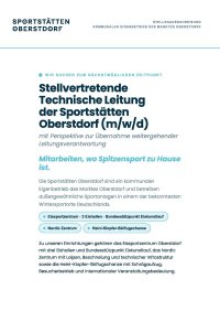 Stellenausschreibung Stellvertretender Technischer Leiter