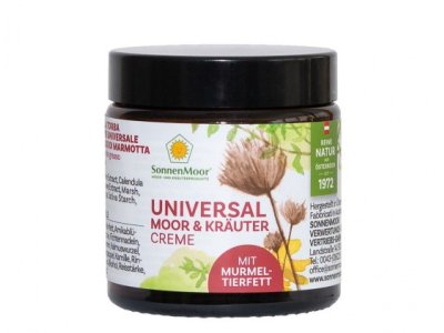 Universal_Moor_und_Krauter_Creme mit Murmeltierfett 90g SonnenMoor