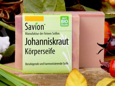 Savion Seife Johanniskraut Koerperseife