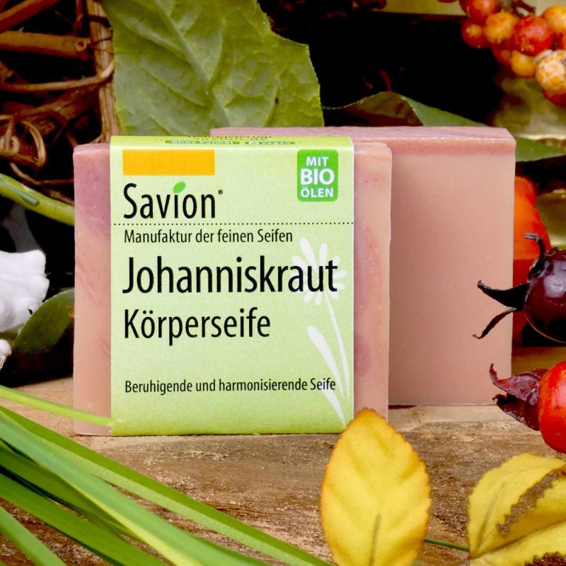 Savion Seife Johanniskraut Koerperseife