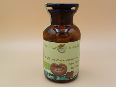 Vitalpilze_Chiemsee_Reishi-Ling_Zhi-ganoderma_licidum_Pulverkapseln