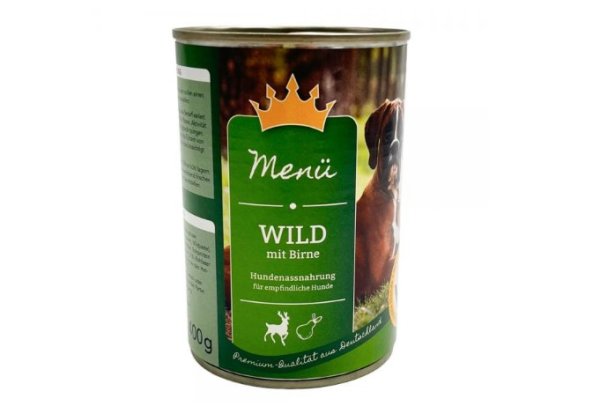 G11 Hundefutter Menü Wild mit Birne