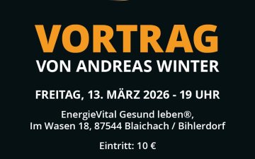 Gerne lade ich Dich zu einem Vortrag über 