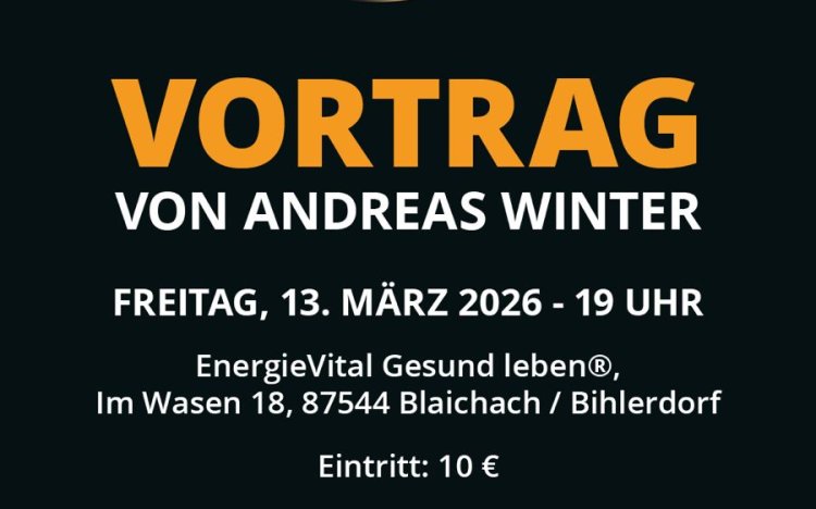 Gerne lade ich Dich zu einem Vortrag über 