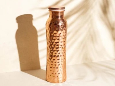 Forrest & Love Kupferflasche gehämmert Curve 900ml