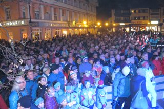 Olympia-Empfang auf dem Marktplatz