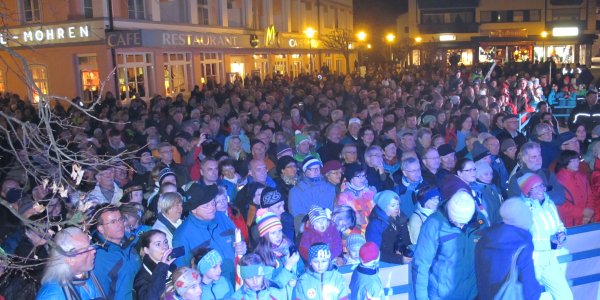 Olympia-Empfang auf dem Marktplatz
