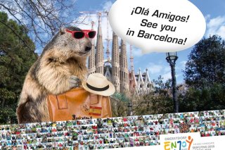 Max, das Murmeltier geht auf die Reise Murmeltier Max auf dem Weg nach Barcelona