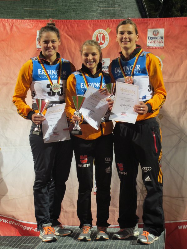 Podium Damen DSV Jugendcup / Deutschlandpokal 20.09.2014