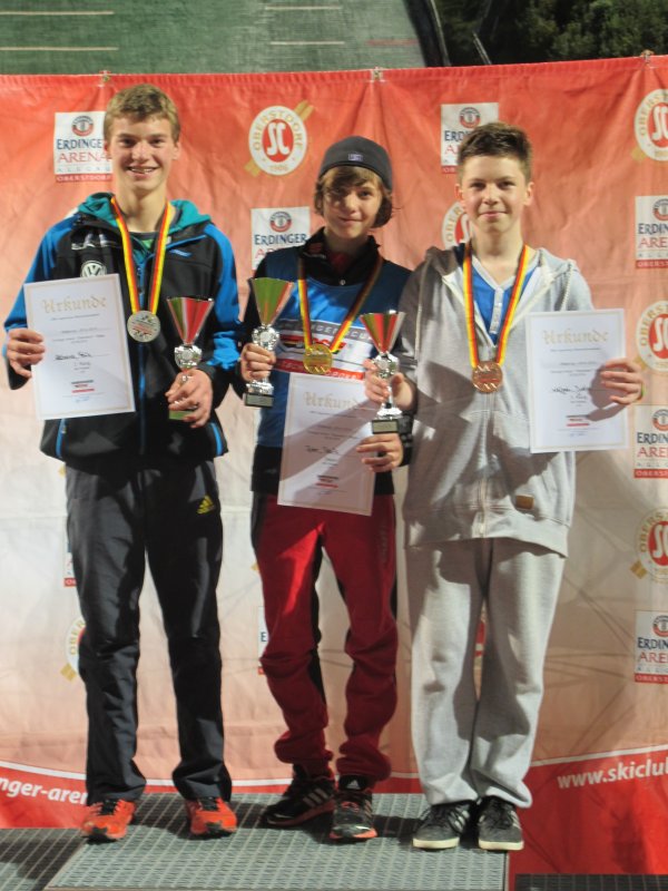 Podium Skisprung-Wettkampf J16 20.09.2014