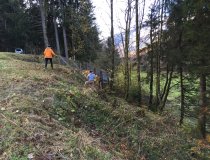 Rama-Dama im Lanfglaufstadion Ried