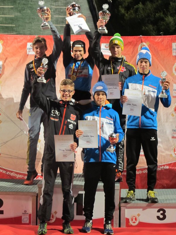 Podium Skispringen J16 19.09.2015