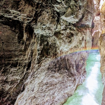 Regenbogen in der Klamm
