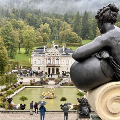 Schloss Linderhof bei typisch norddeutschen Schietwetter :)