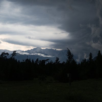 Gewitterstimmung an der Zugspitze