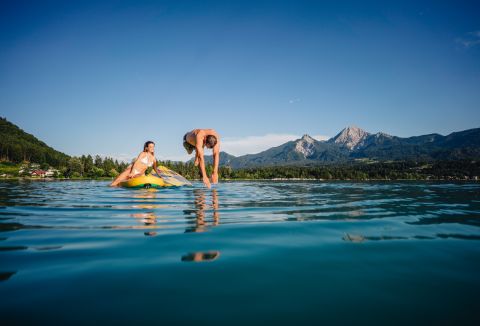 SUP Region Villach Tourism, Lake Faak with stunning mountain scenery
