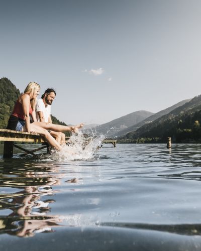 Herrliche Abkühlung im Afritzer See