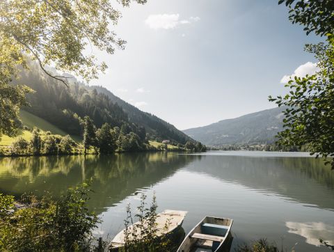 Het Afritzmeer en een adembenemend bergpanorama