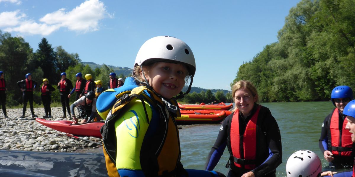 Familien Rafting im Allgäu