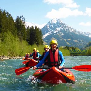 Kajak-Rafting im Allgäu