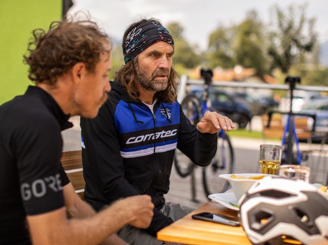 Simon in conversazione con l'Huberbuam